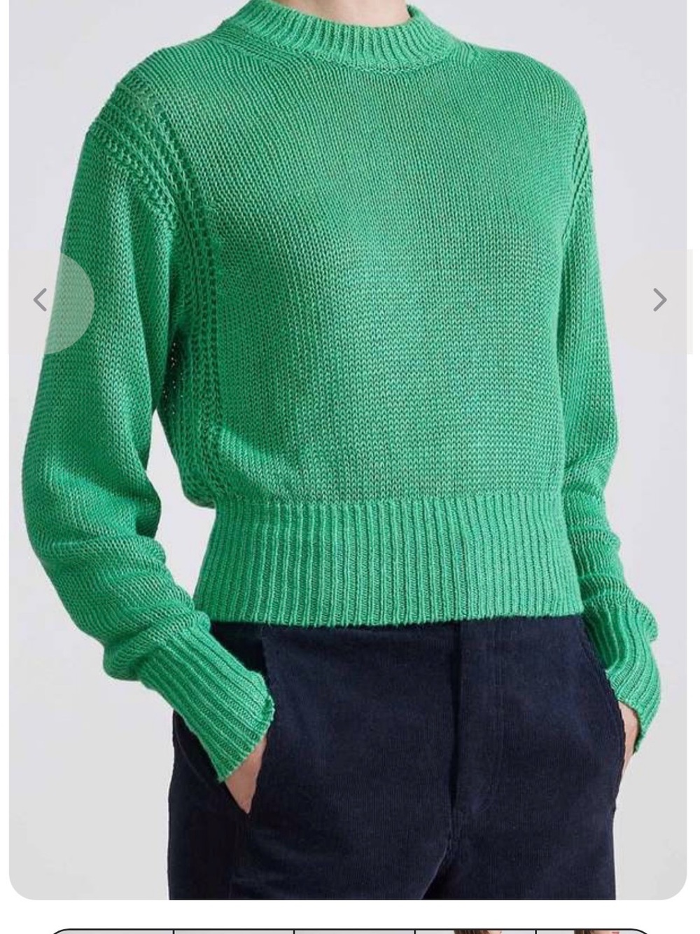 NWOT 100% Linen APIECE APART Helmi Crewneck Knit Coral Red Sweater, Small - Picture 10 of 16